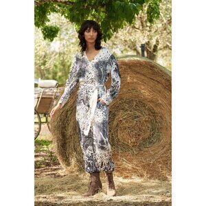 Carolina K Maena Jumpsuit Black & Cream XS